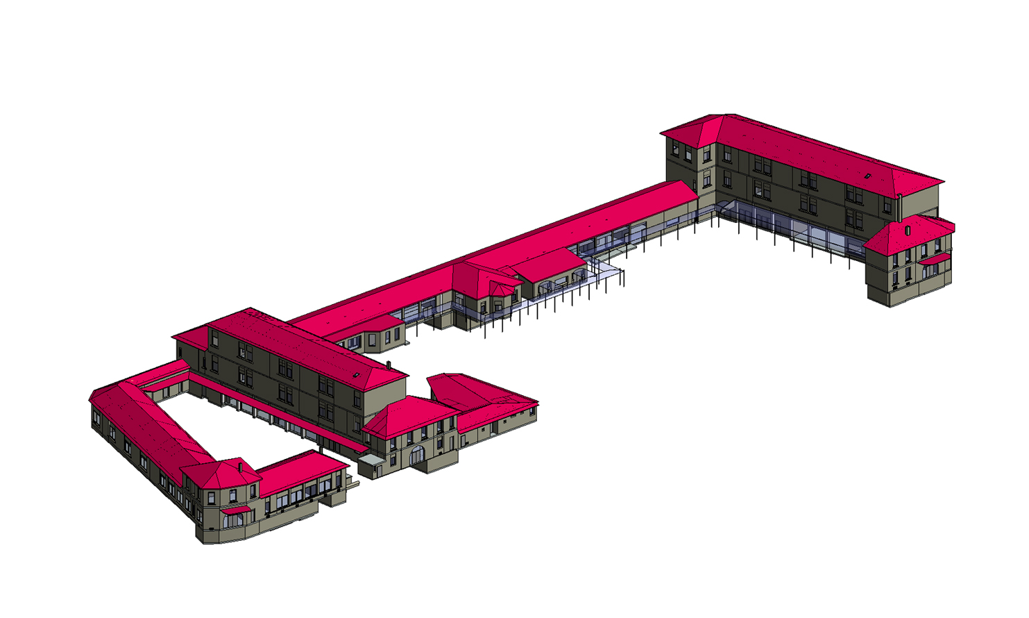 Exemple de maquette BIM native réalisée par Scandrone