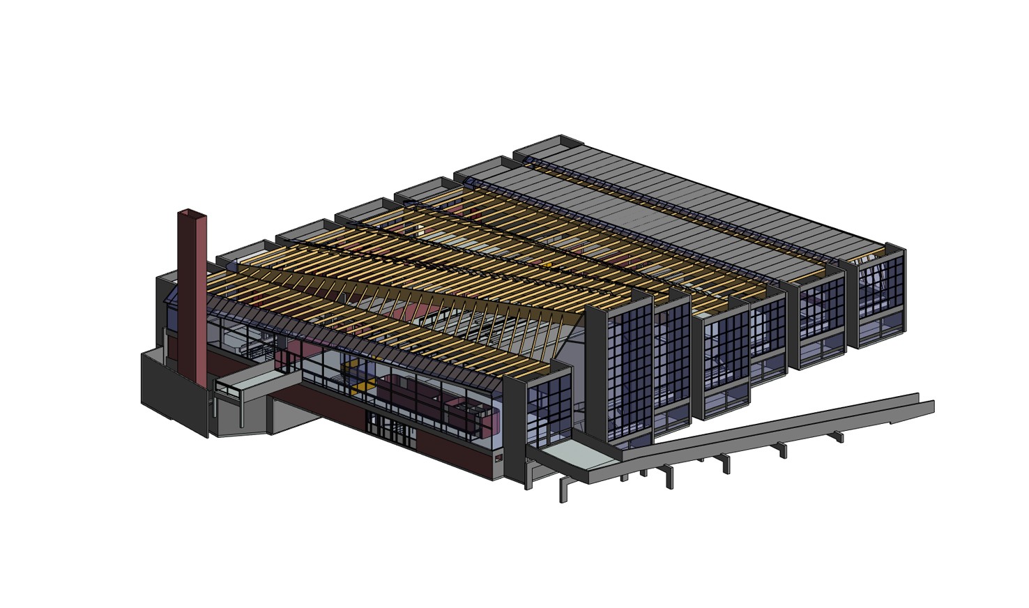 Maquette numérique d’un bâtiment existant réalisée par Scandrone